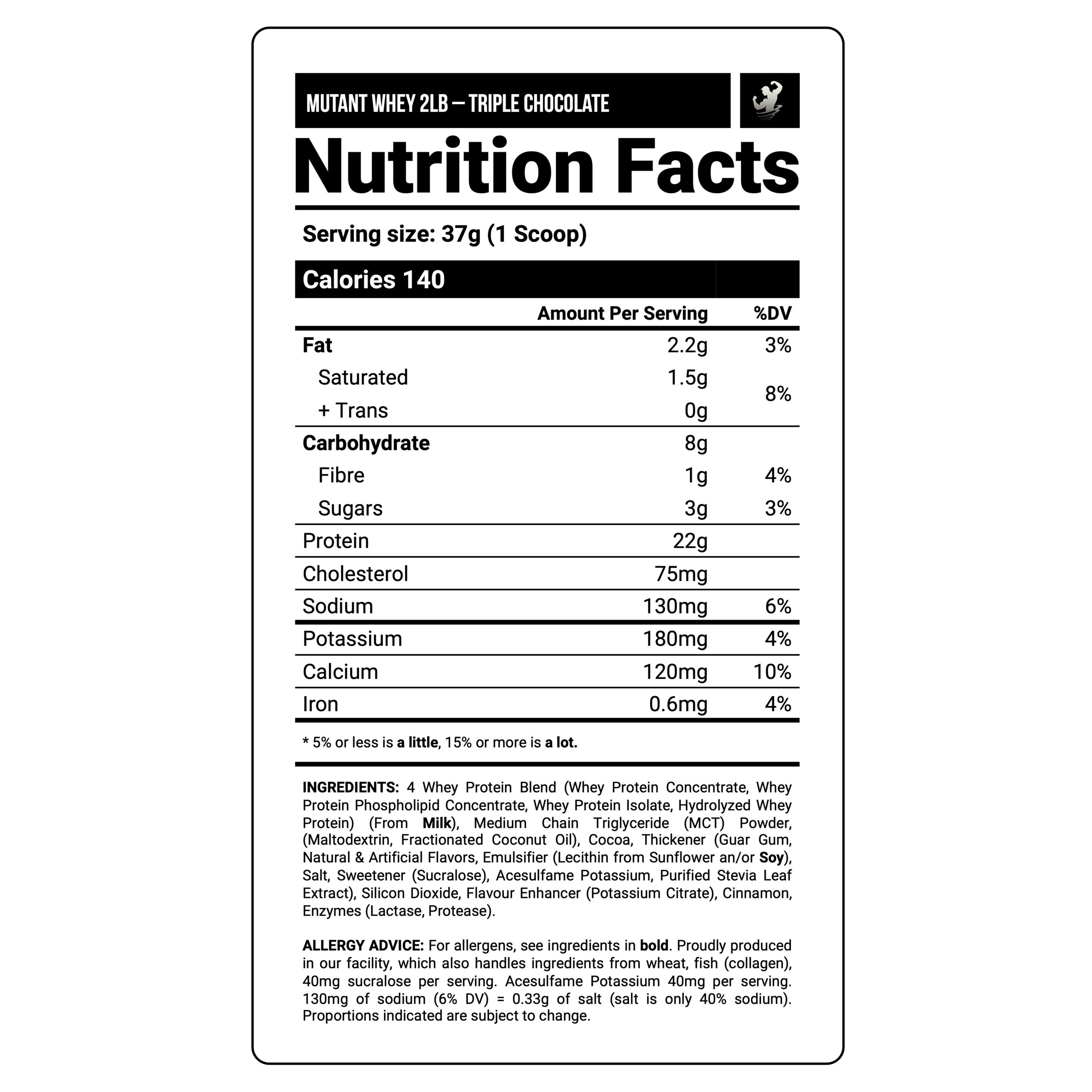 MUTANT WHEY | 2 LB - TRIPLE CHOCOLATE - 2