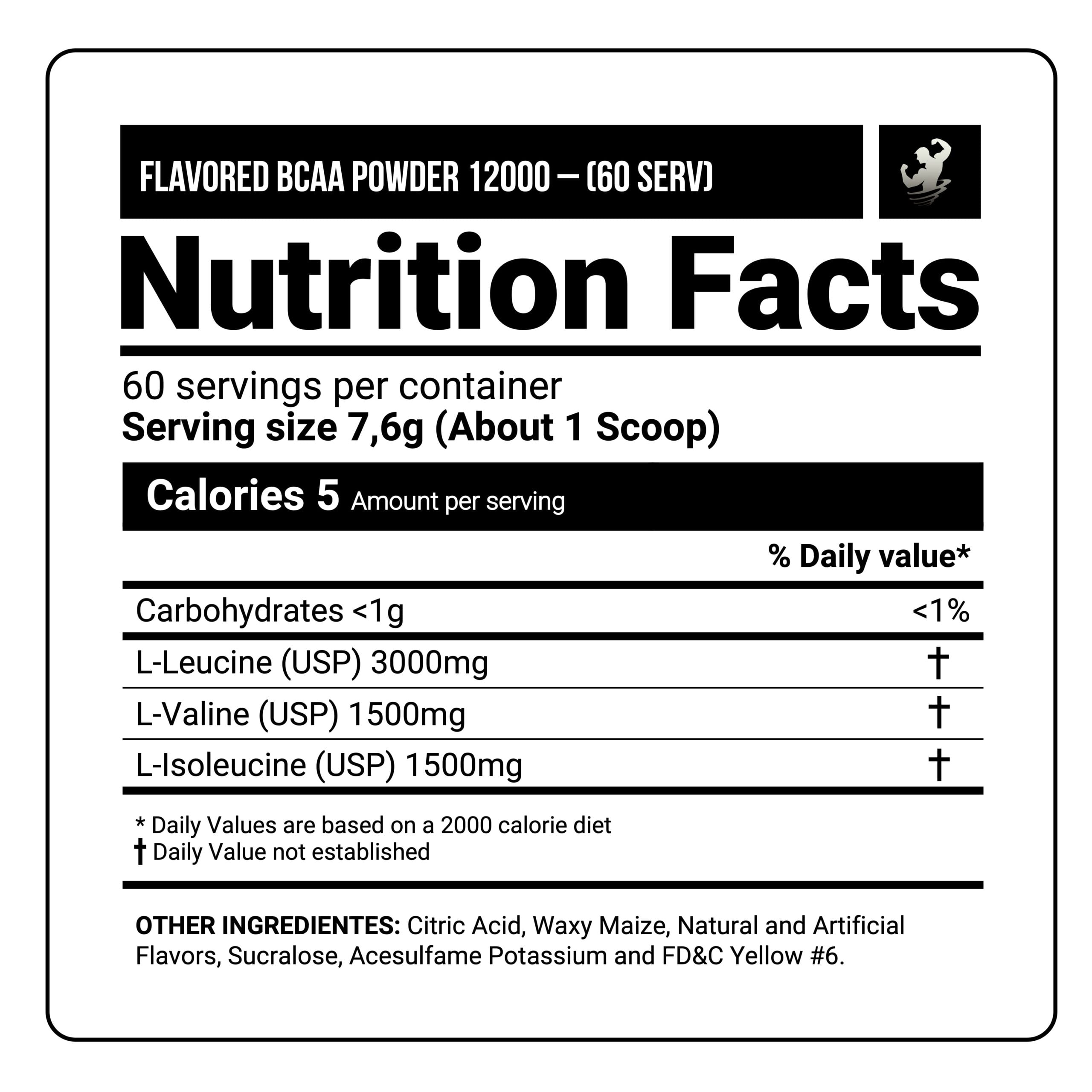 FLAVORED BCAA POWDER 12000 | 60 SERV - FRUIT PUNCH - 2