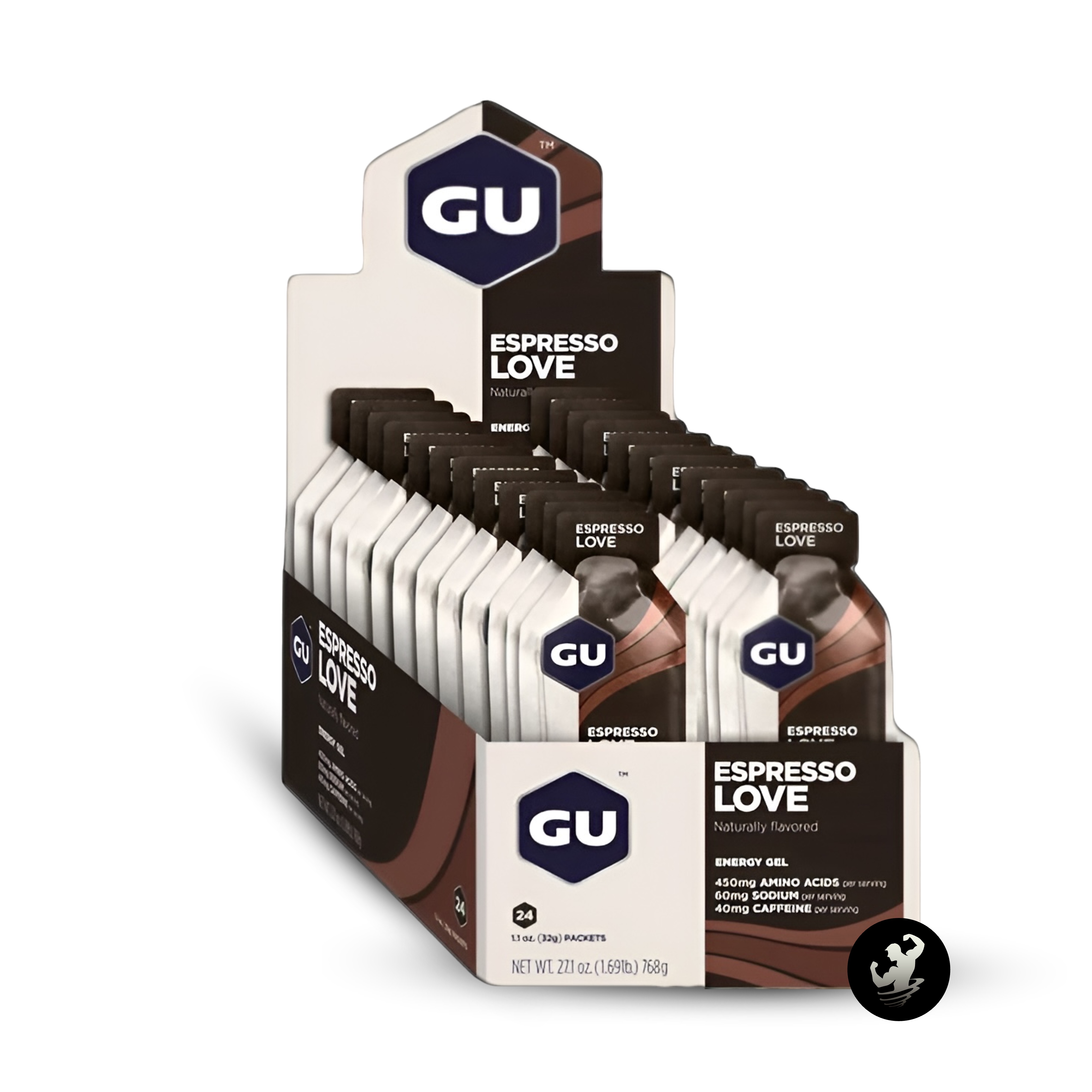 PACK X 24 | GU - ENERGY GEL 32 GR - ESPRESSO LOVE - 40 MG CAFEÍNA - 1