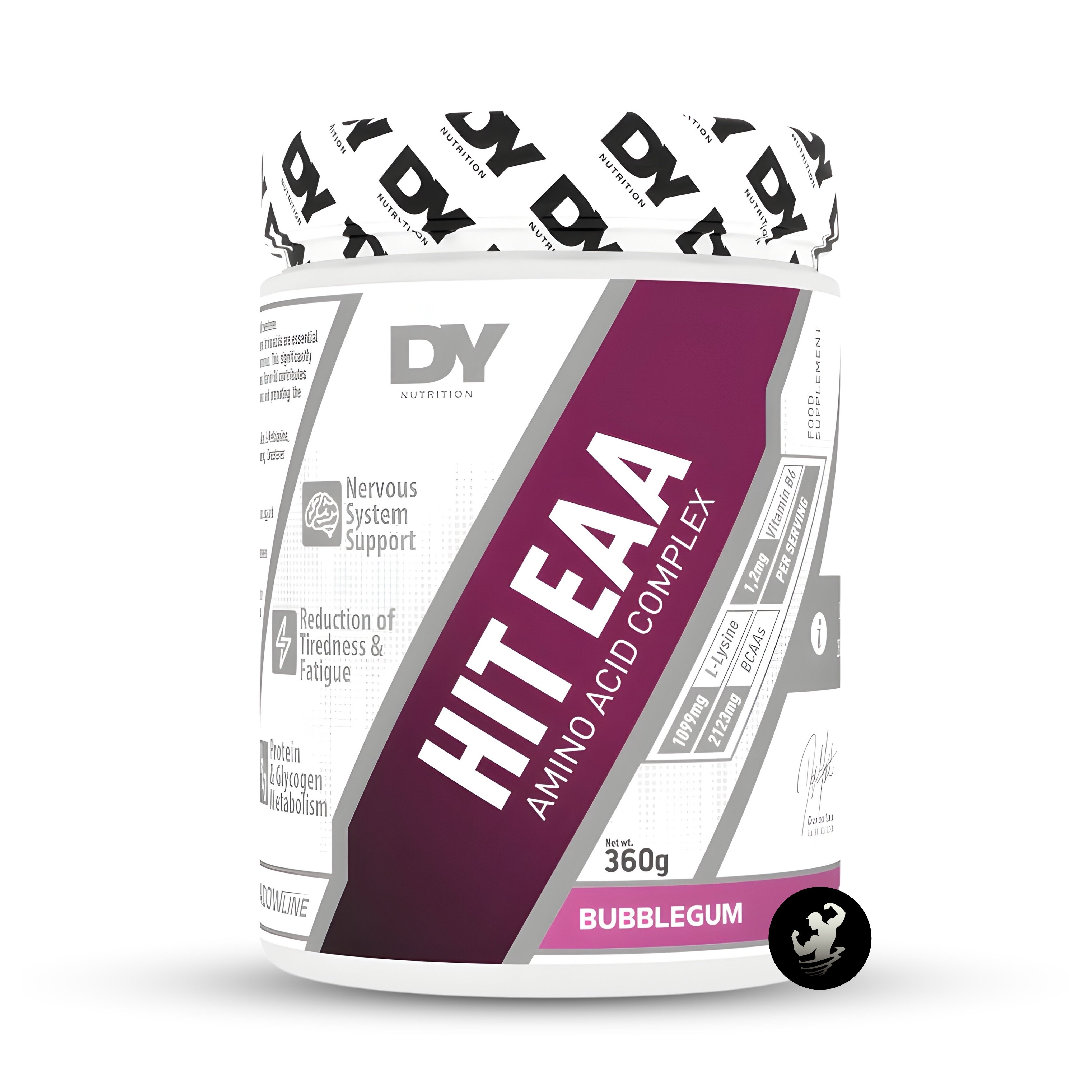 AMINOÁCIDOS DY NUTRITION HIT EAA | 360 GR - BUBBLEGUM - 1