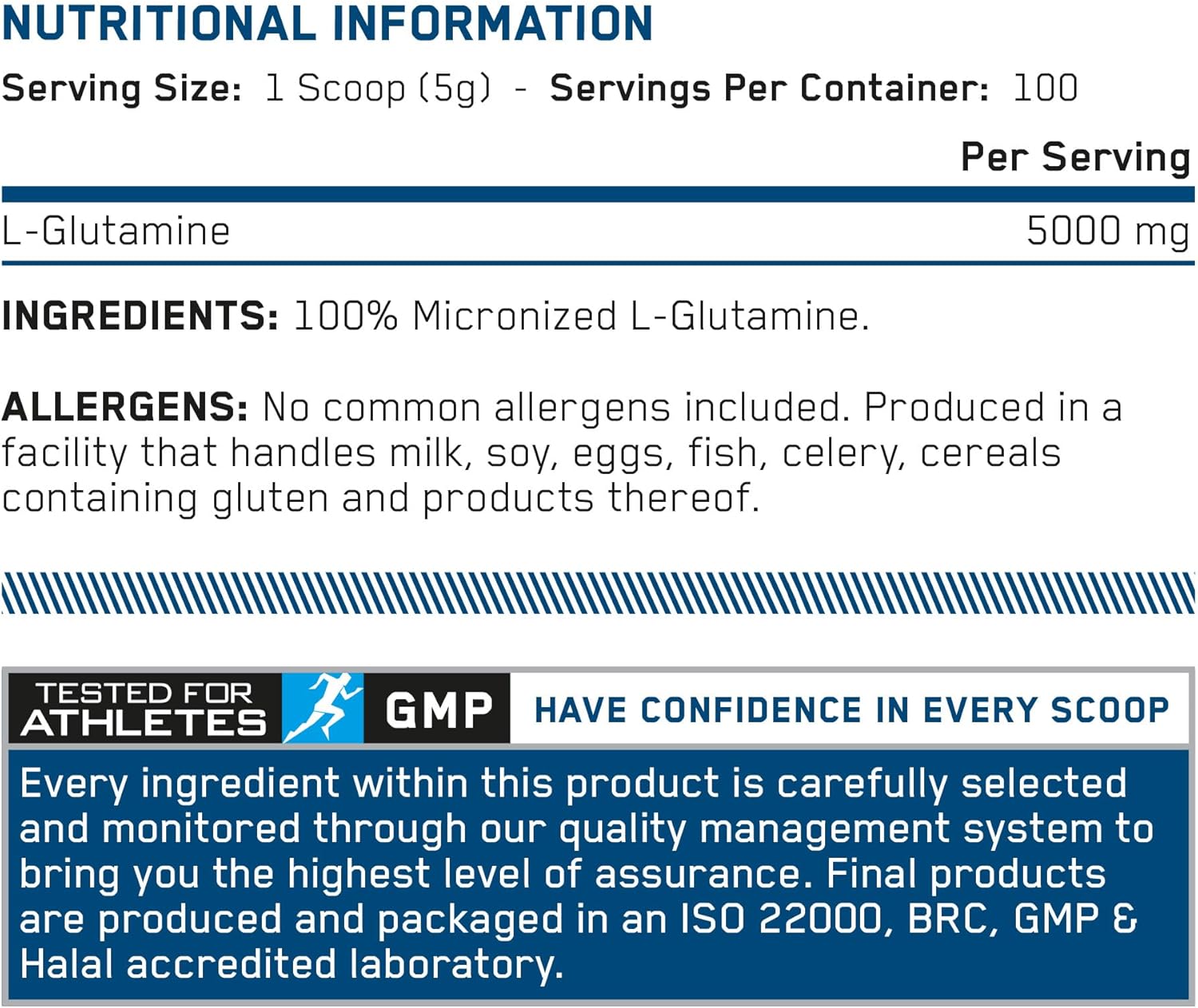 GLUTAMINA APPLIED NUTRITION | 500 GR - 2