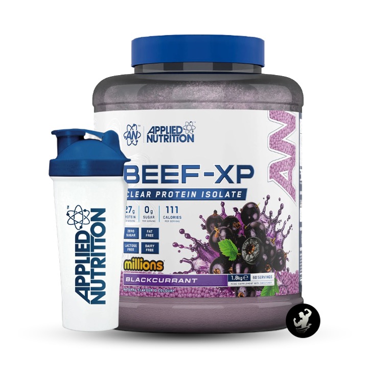 PROTEINA DE CARNE BEEF XP APPLIED NUTRITION | 1.8 KG - BLACKCURRANT + SHAKER - 1