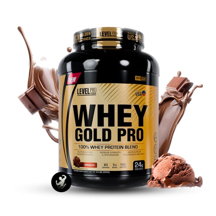 PROTEINA LEVEL PRO WHEY GOLD PRO | 5.5 LB - CHOCOLATE - 1