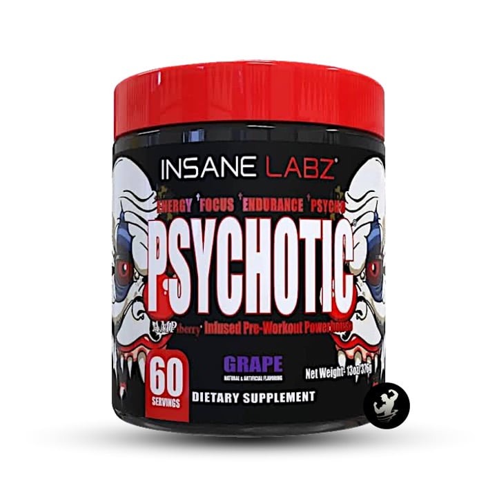 PRE ENTRENO PSYCHOTIC INSANE LABZ | 60 SERV - GRAPE - 1
