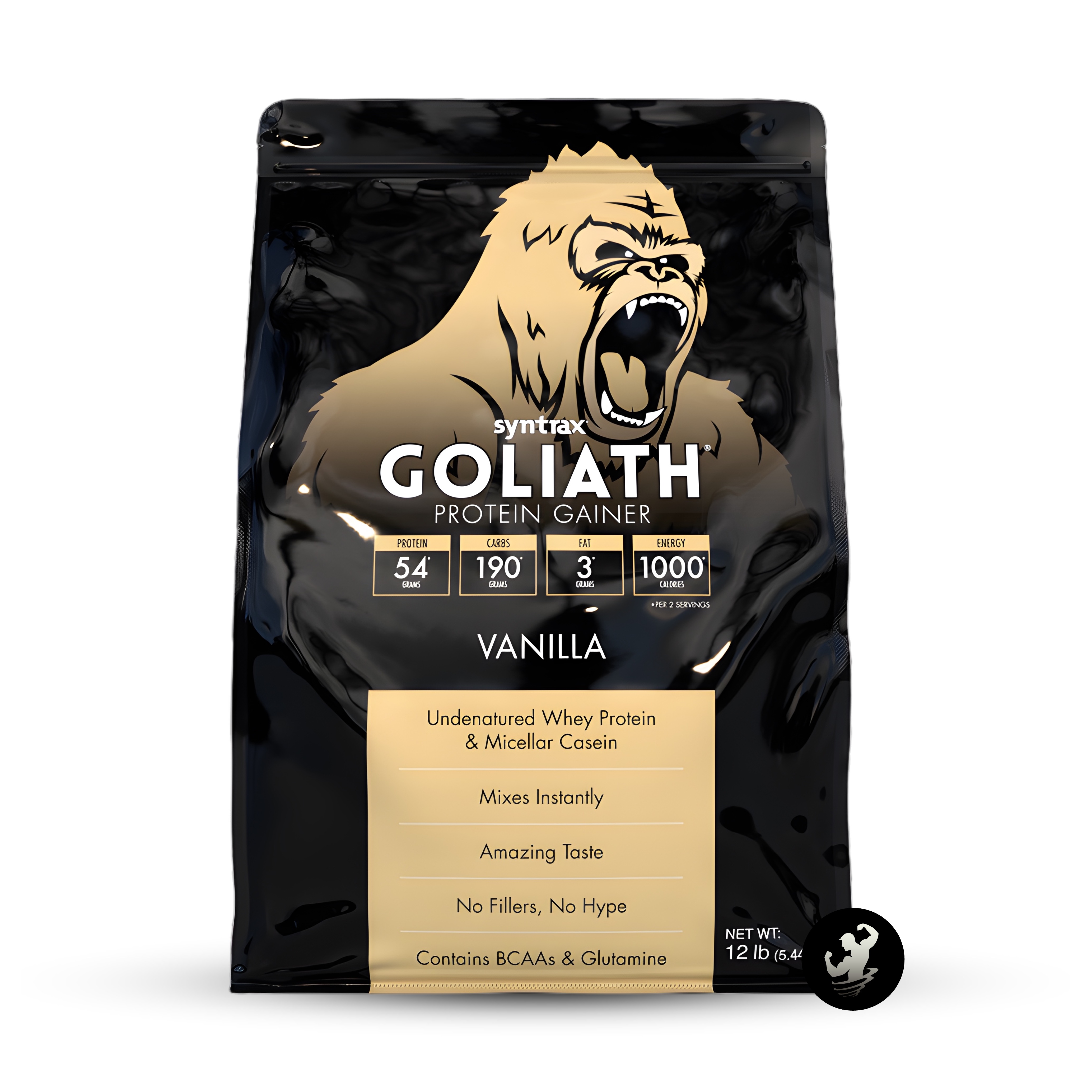 GANADOR DE MASA GOLIATH SYNTRAX | 12 LB - VANILLA - 1