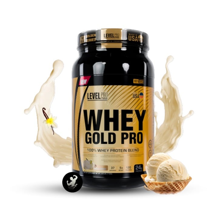 PROTEINA LEVEL PRO WHEY GOLD PRO | 2.43 LB - VANILLA CREAM - 1