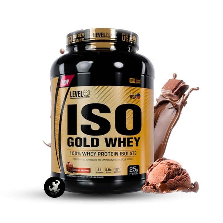PROTEINA LEVEL PRO ISO GOLD WHEY | 5.5 LB - CHOCOLATE - 1