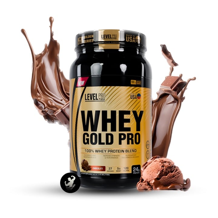 PROTEINA LEVEL PRO WHEY GOLD PRO | 2.43 LB - CHOCOLATE - 1