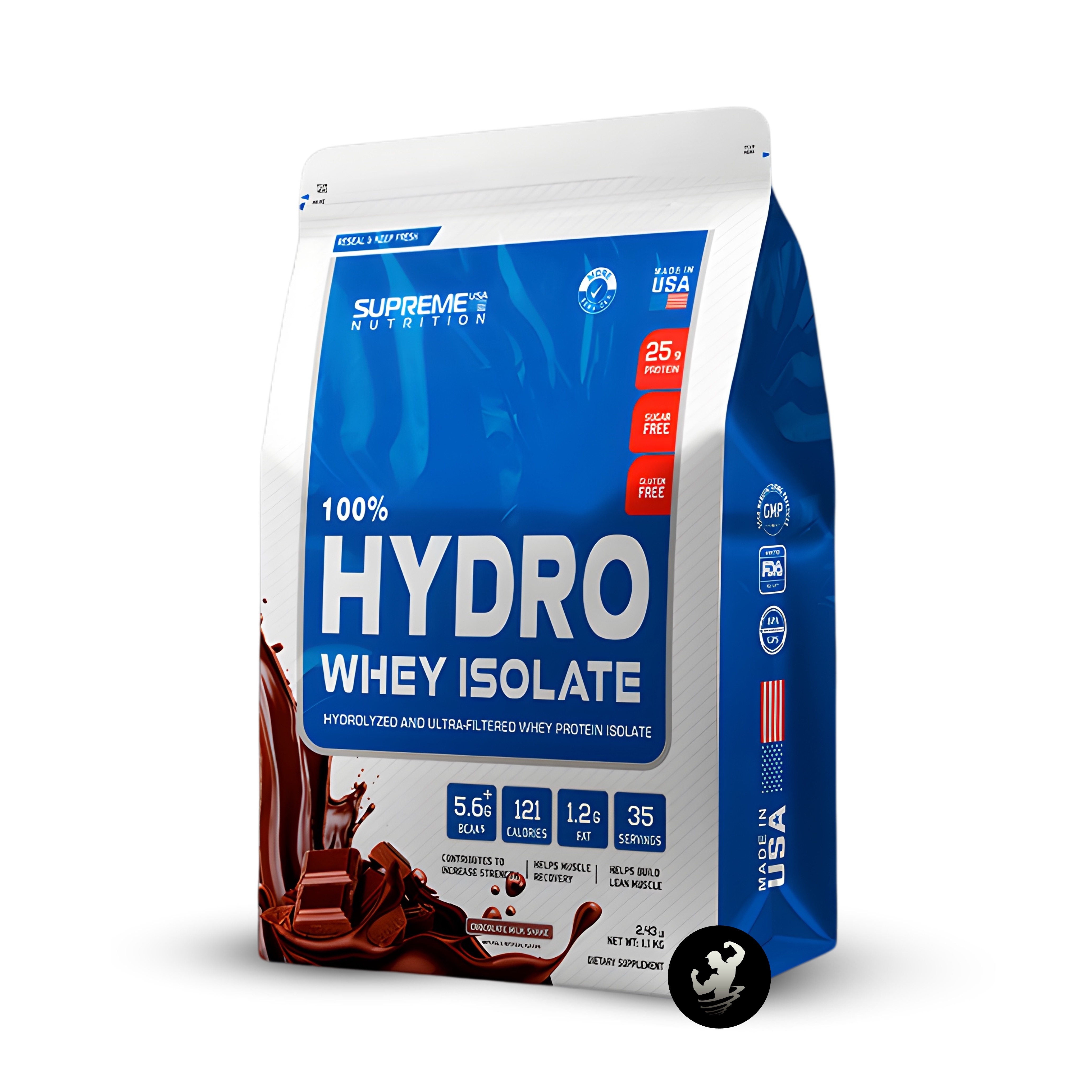 PROTEINA SUPREME NUTRITION HYDROWHEY | 2.43 LB - CHOCOLATE - 1