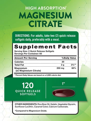 CITRATO MAGNESIO 250 MG NATURE'S TRUTH | 120 TAB - 2