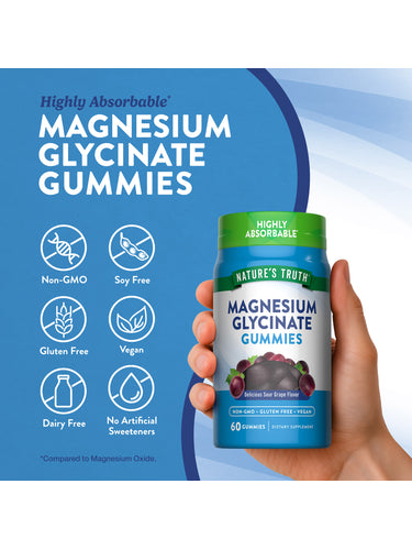GLICINATO MAGNESIO 200 MG NATURES TRUTH | 60 GOMITAS - 3
