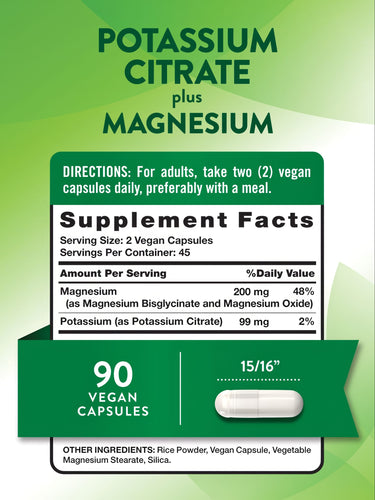 CITRATO POTASIO + MAGNESIO NATURES TRUTH | 90 CAP - 2