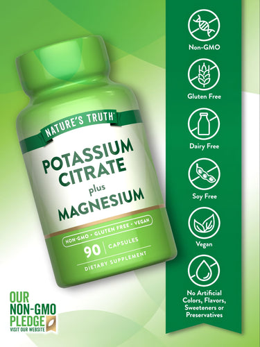 CITRATO POTASIO + MAGNESIO NATURES TRUTH | 90 CAP - 3
