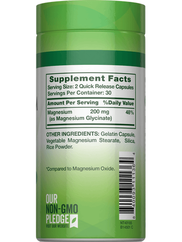 GLICINATO MAGNESIO 200 MG NATURES TRUTH | 60 CAP - 2