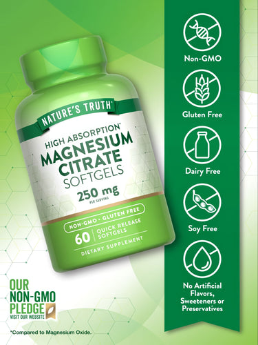 CITRATO MAGNESIO 250 MG NATURES TRUTH | 60 TAB - 3