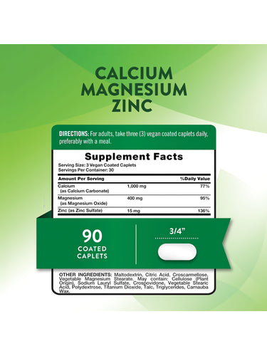 CALCIO MAGNESIO ZINC NATURES TRUTH | 90 CAP - 2