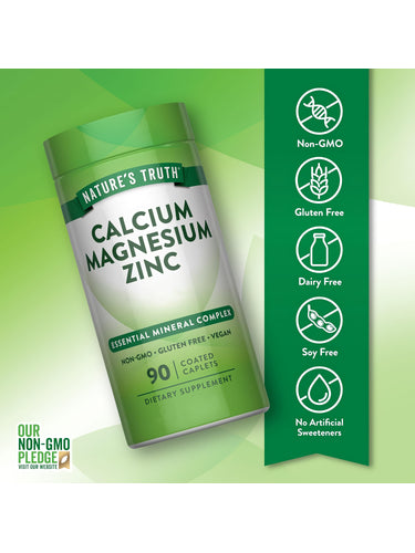 CALCIO MAGNESIO ZINC NATURES TRUTH | 90 CAP - 3