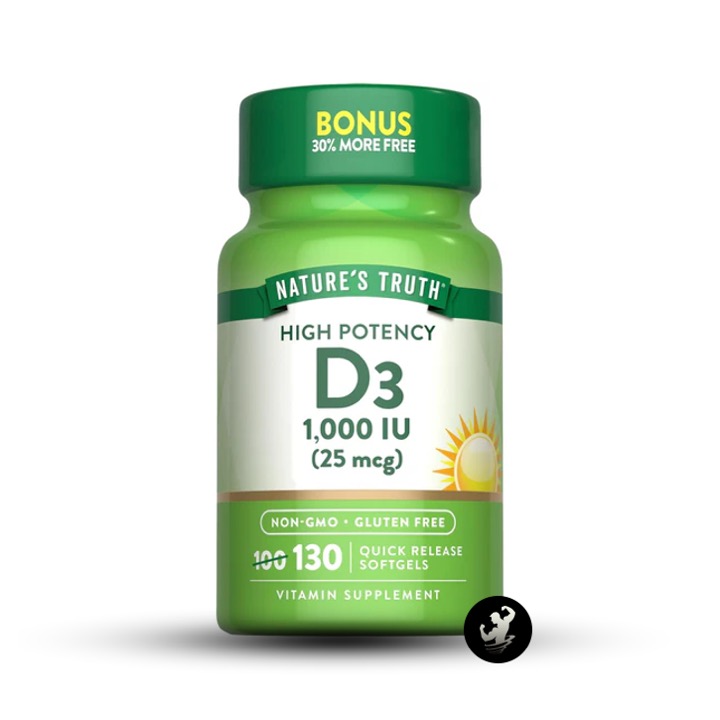 VITAMINA D3 1000 IU NATURES TRUTH | 130 TAB - 1