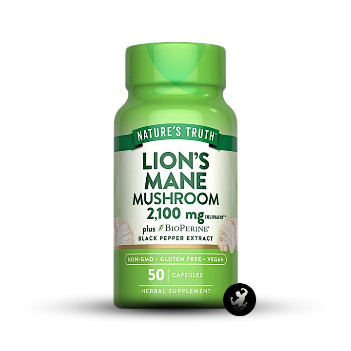 LION'S MANE MUSHROOM 2100 MG MELENA DE LEON NATURES TRUTH | 50 CAP - 1