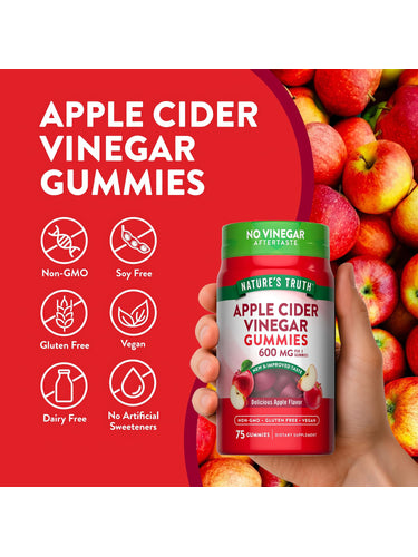 VINAGRE DE MANZANA 600 MG NATURES TRUTH | 75 GOMITAS - 3