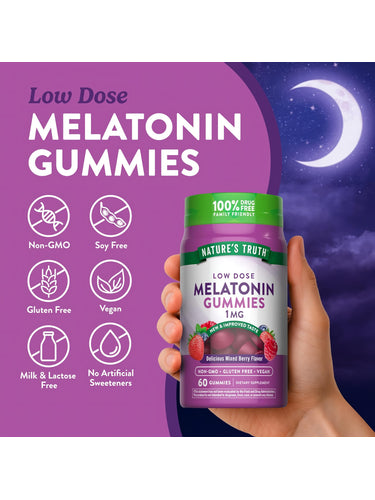 MELATONINA 1 MG NATURES TRUTH | 60 GOMITAS - 3