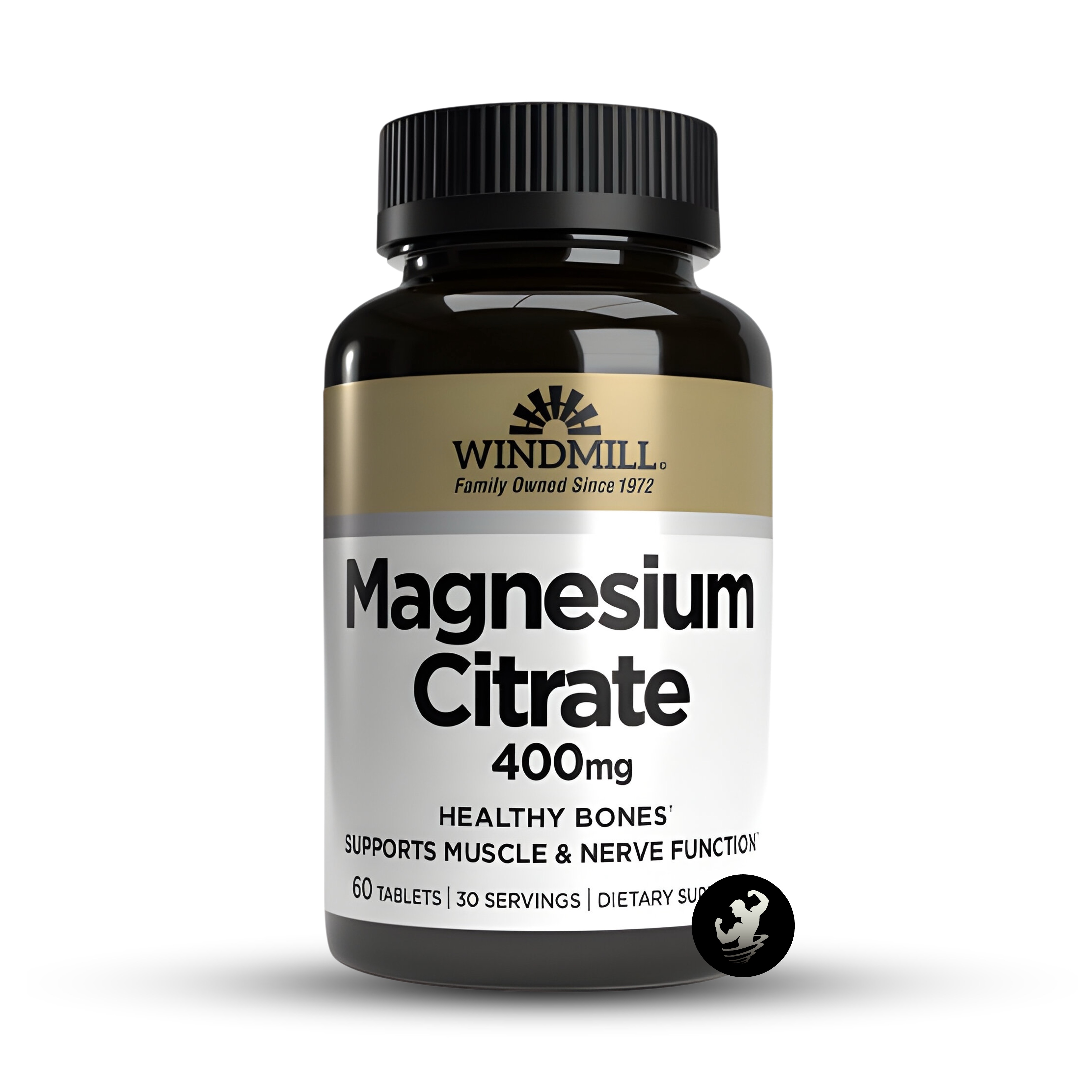 CITRATO DE MAGNESIO 400 MG WINDMILL | 60 TABS - 1