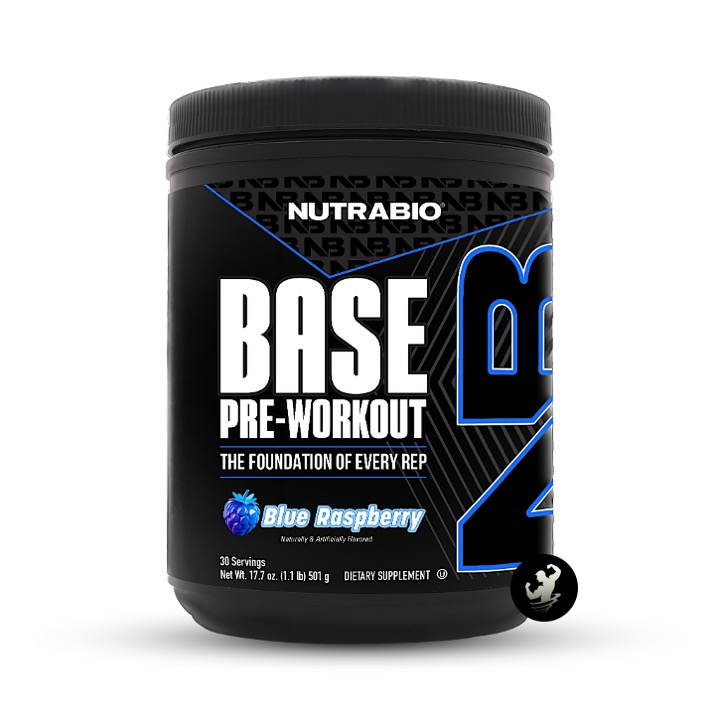 PRE ENTRENO BASE PRE WORKOUT NUTRABIO | 30 SERV - BLUE RASPBERRY - 1