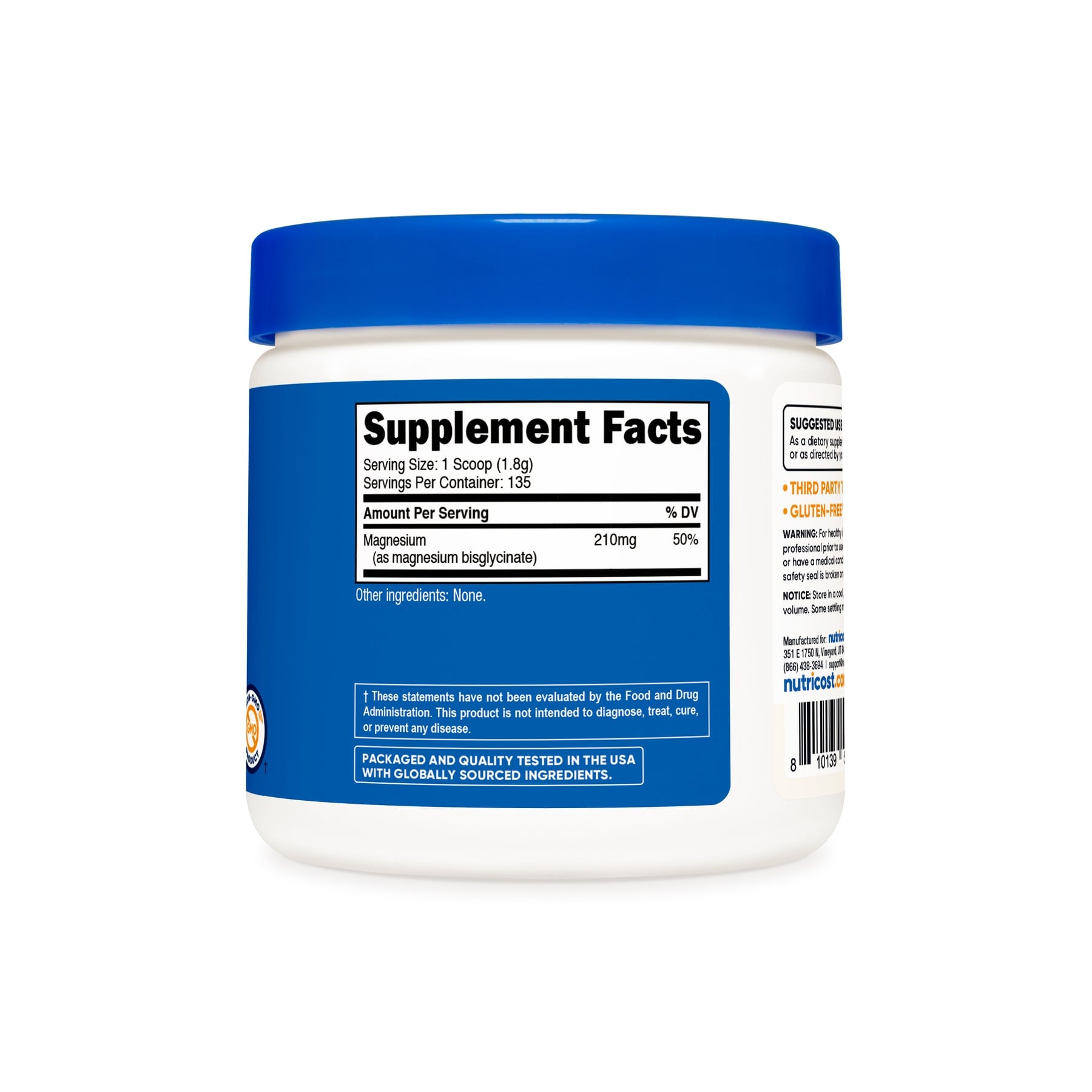 GLICINATO DE MAGNESIO NUTRICOST | 250 GR - 2