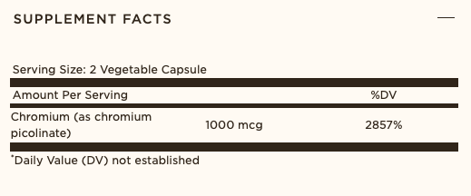 PICOLINATO DE CROMO 500 MCG SOLGAR | 60 CAPS - 2