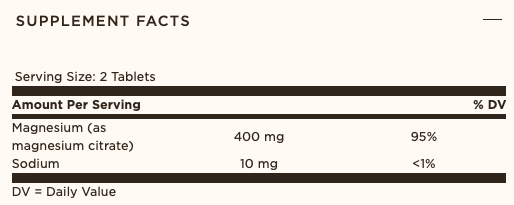 CITRATO DE MAGNESIO 400 MG SOLGAR | 60 TABS - 2