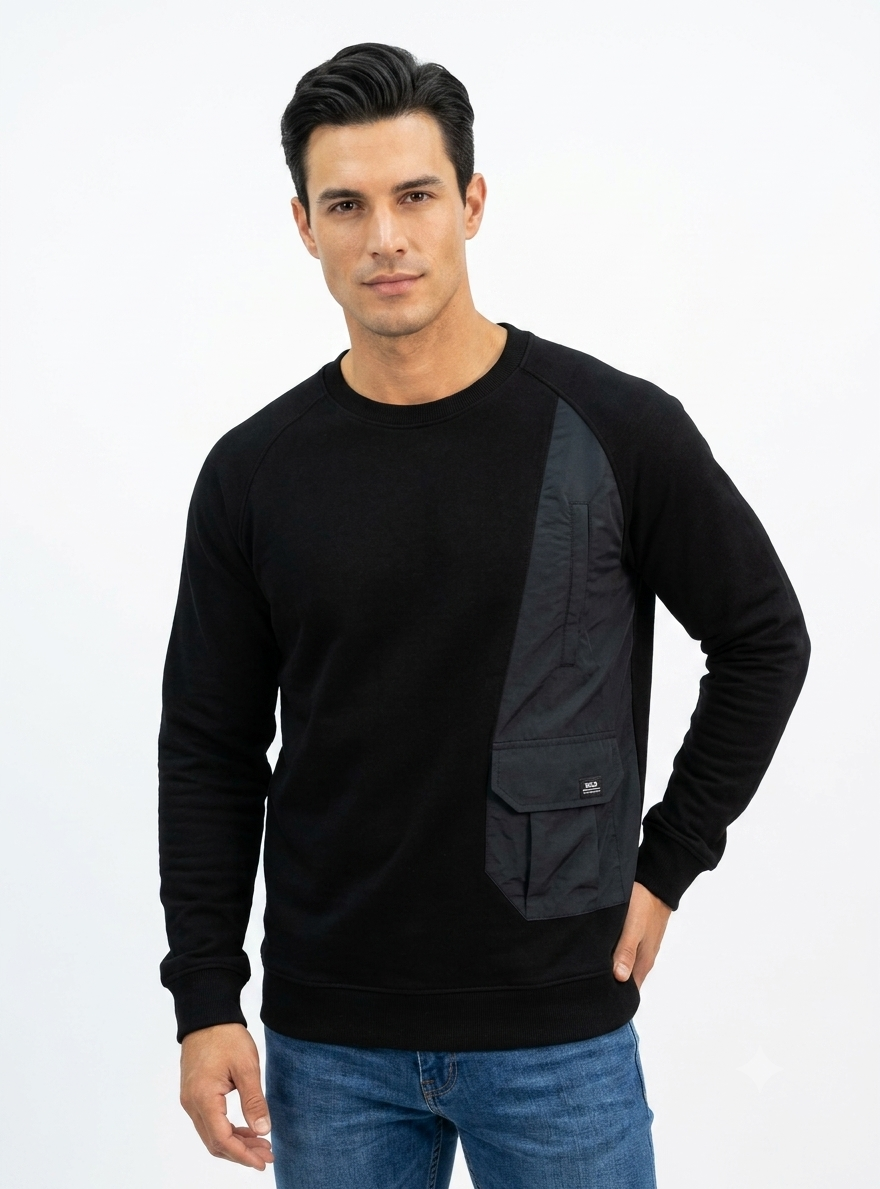 POLERA MANGA LARGA ALGODÓN HOMBRE ELENEX ASAEL - 1