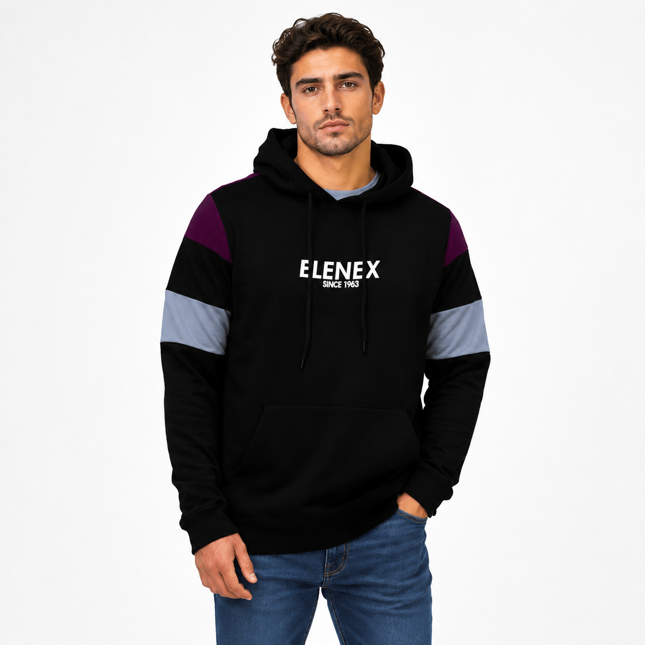 POLERA MANGA LARGA ALGODÓN HOMBRE ELENEX SASHA - 1