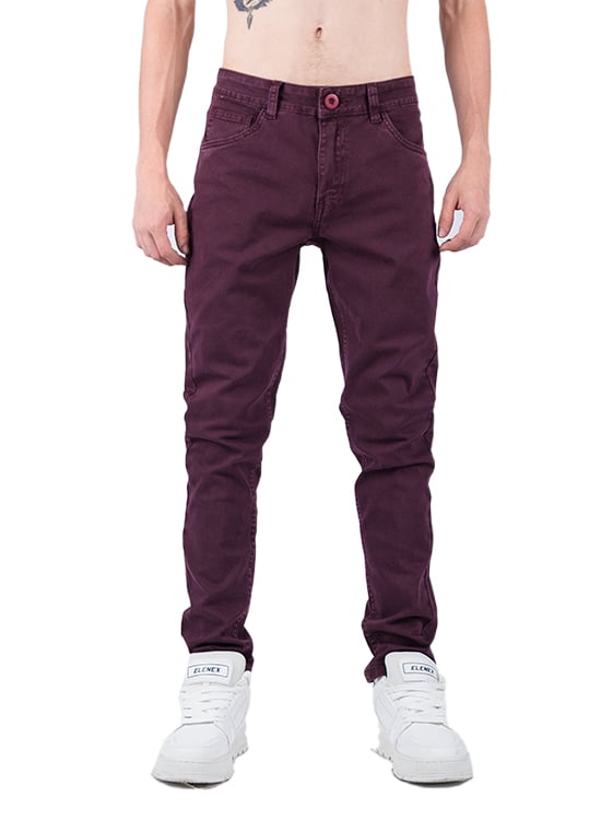 PANTALÓN CASUAL LARGO REGULAR HOMBRE ELENEX VICTOR DRILL - 1