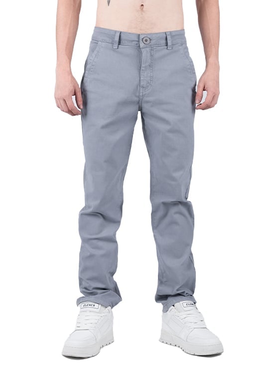 PANTALÓN CASUAL LARGO REGULAR HOMBRE ELENEX IVAN DRILL - 1