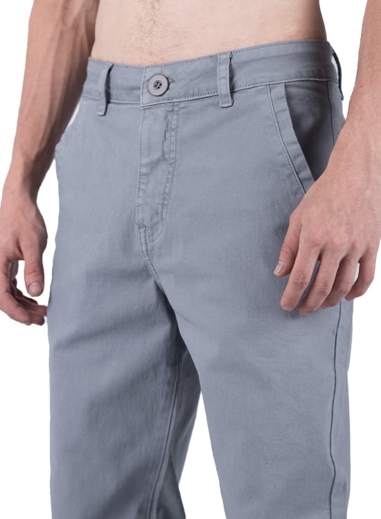 PANTALÓN CASUAL LARGO REGULAR HOMBRE ELENEX IVAN DRILL - 2