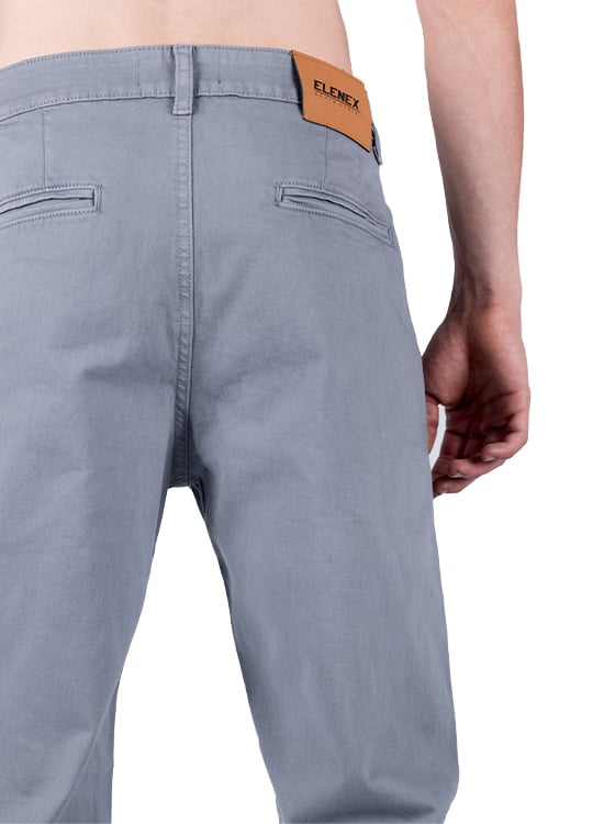 PANTALÓN CASUAL LARGO REGULAR HOMBRE ELENEX IVAN DRILL - 3
