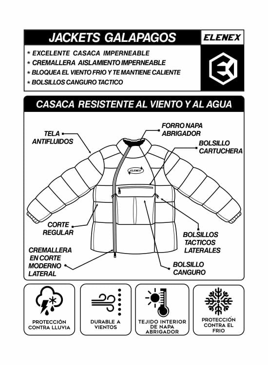 CASACA PARA HOMBRE ELENEX - 6