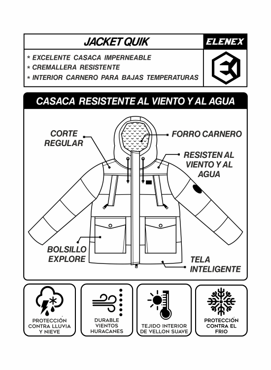 CASACA PARA HOMBRE ELENEX - 6