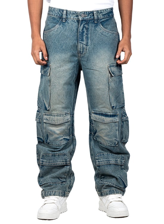 PANTALÓN BAGGY CARGO HOMBRE ELENEX - 1