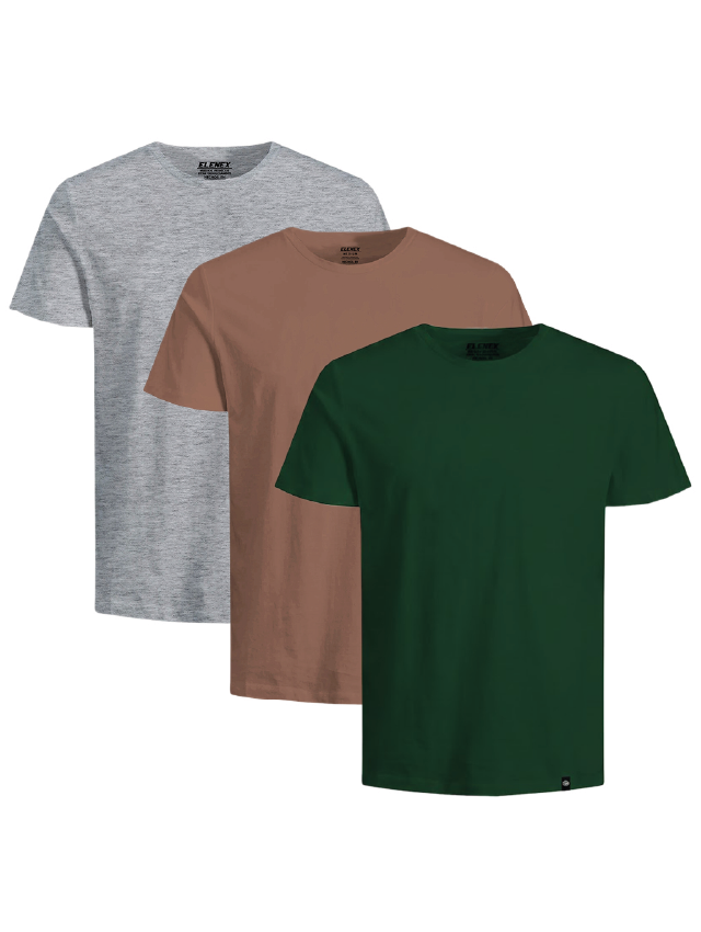 POLO BASICOS PACK X3 HOMBRE ELENEX - 1