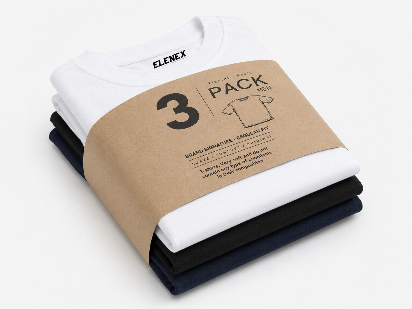 POLO BASICOS PACK X3 HOMBRE ELENEX - 1
