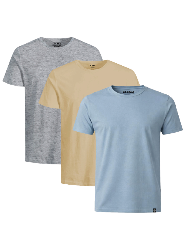 POLO BASICOS PACK X3 HOMBRE ELENEX - 1