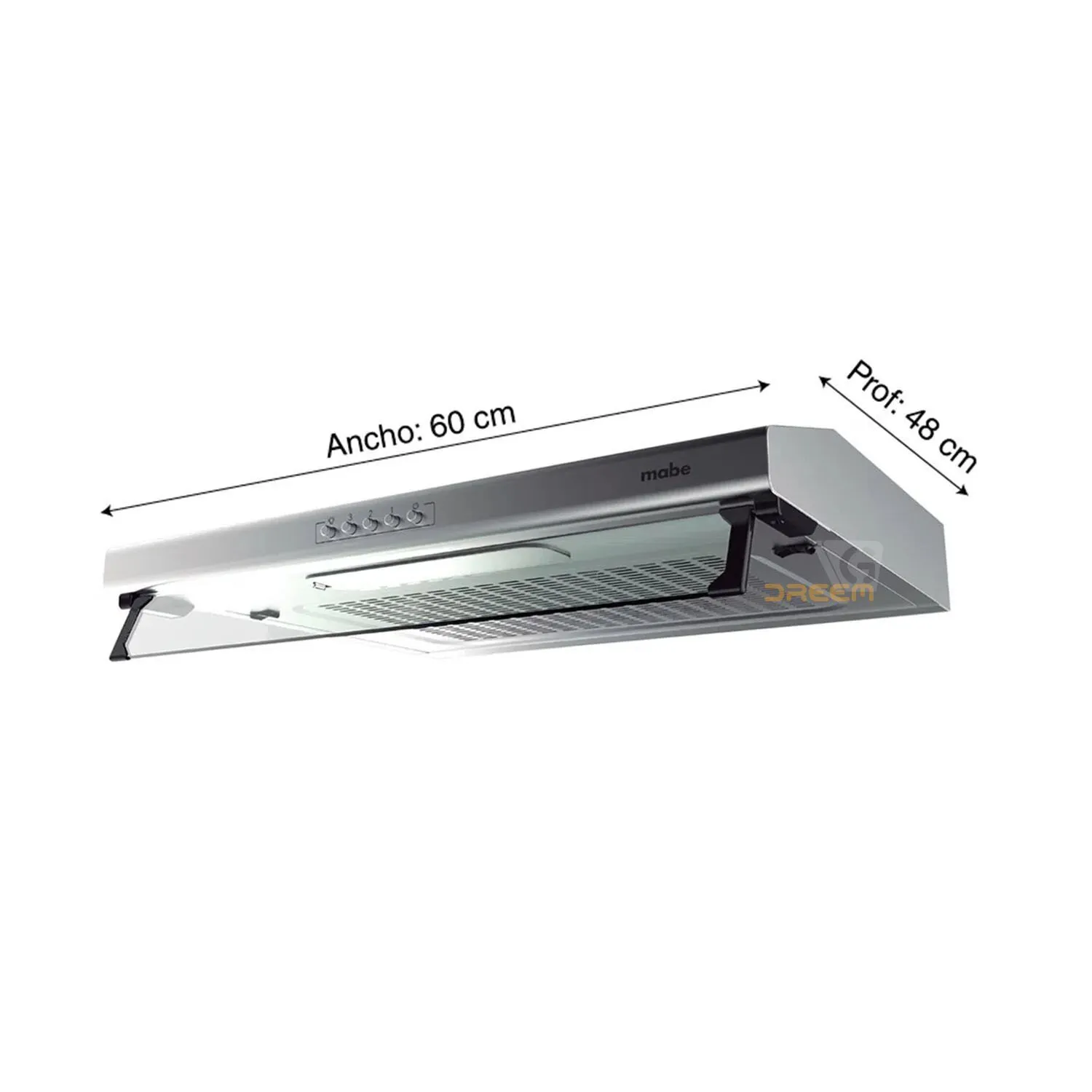 COCINA DE PISO A GAS 52 CM MABE TX5110P2 + CAMPANA 60 CM CMU6020PI0 - 5