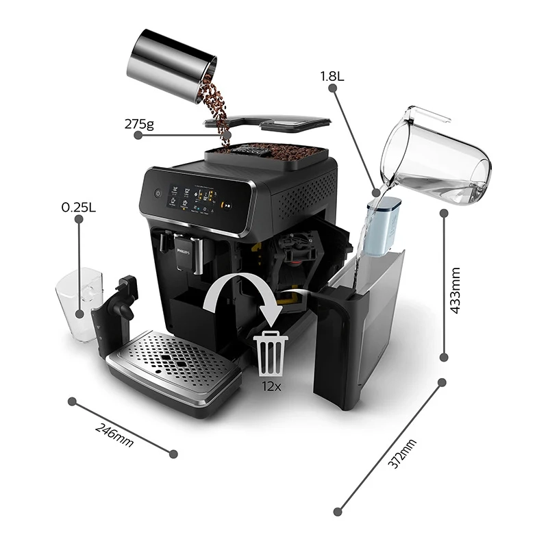CAFETERA EXPRESSO PHILIPS LATTEGO EP2231_42