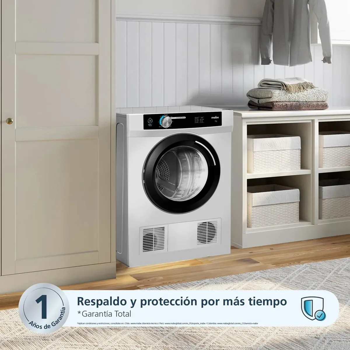 SECADORA ELÉCTRICA CARGA FRONTAL 9KG BLANCA MABE SEM090VBBB0 - 3