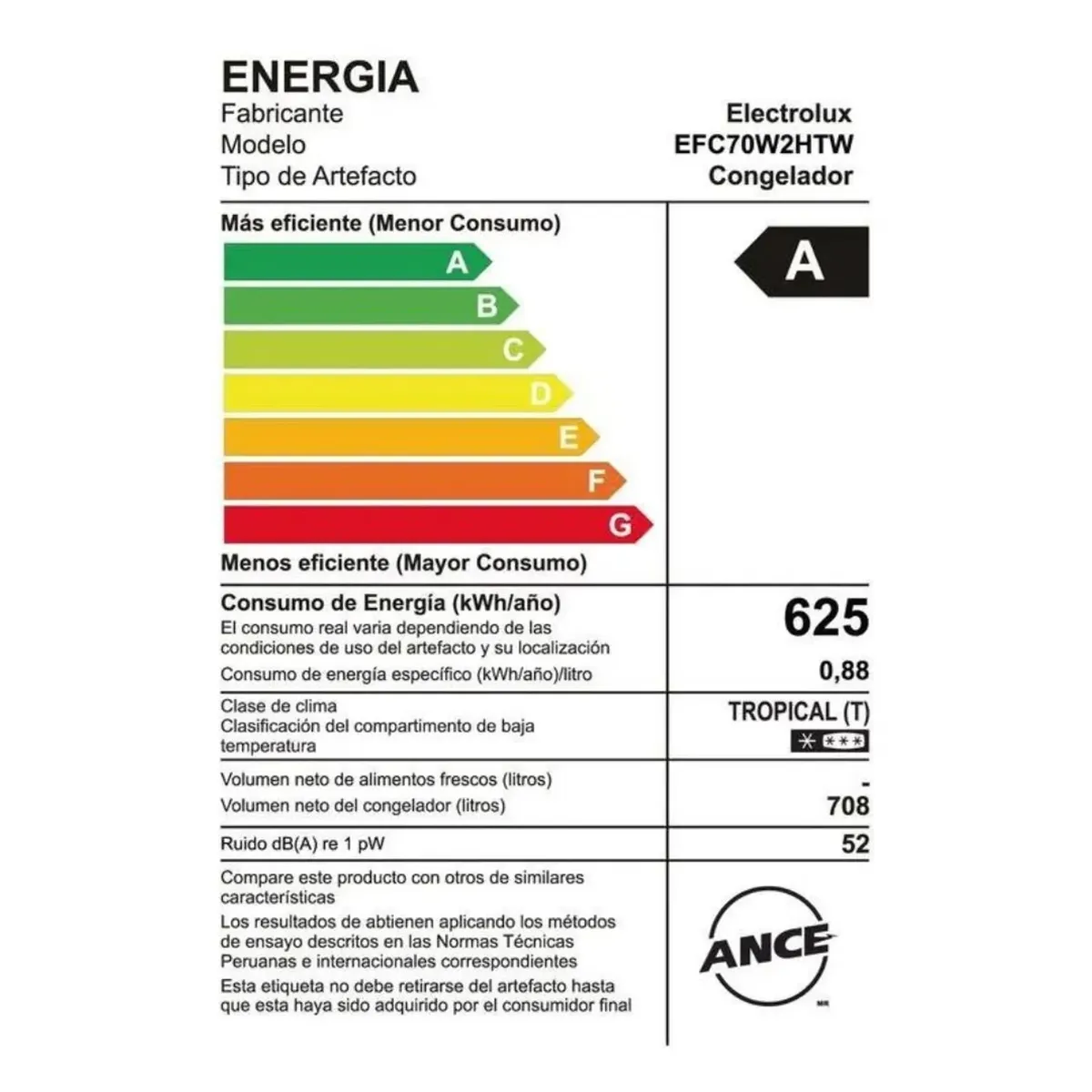 CONGELADOR FROST HORIZONTAL ELECTROLUX 708 LITROS BLANCO - EFC70W2HTW - 8