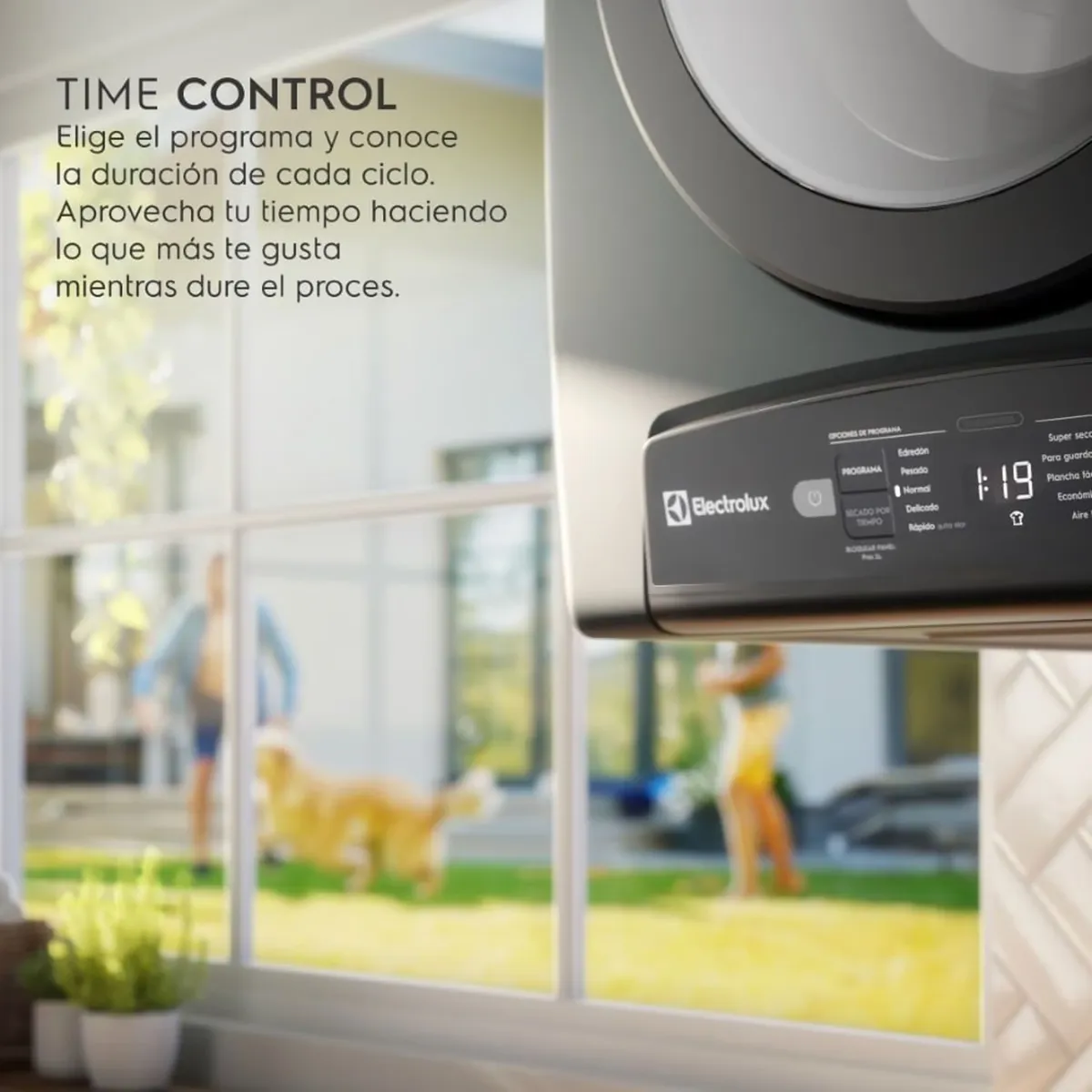 SECADORA ELECTROLUX 7KG GRIS PREMIUM CARE CON TIME CONTROL EDEJ07D2JSYG - 5