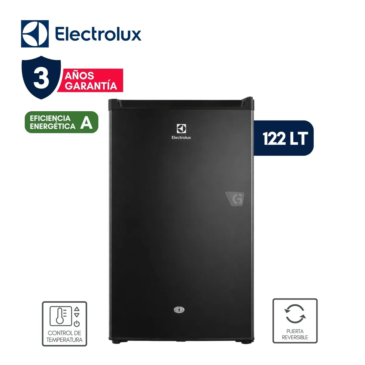 FRIGOBAR ELECTROLUX 122L EFFICIENT NEGRO ERA12D2P5AB - 1