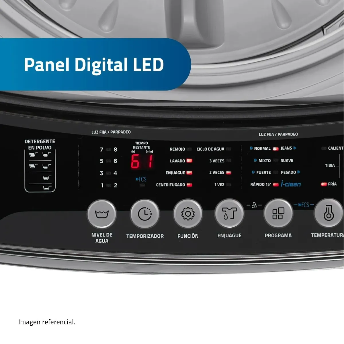 LAVADORA AUTOMATICA INDURAMA 18KG LRI-18DGR - 4