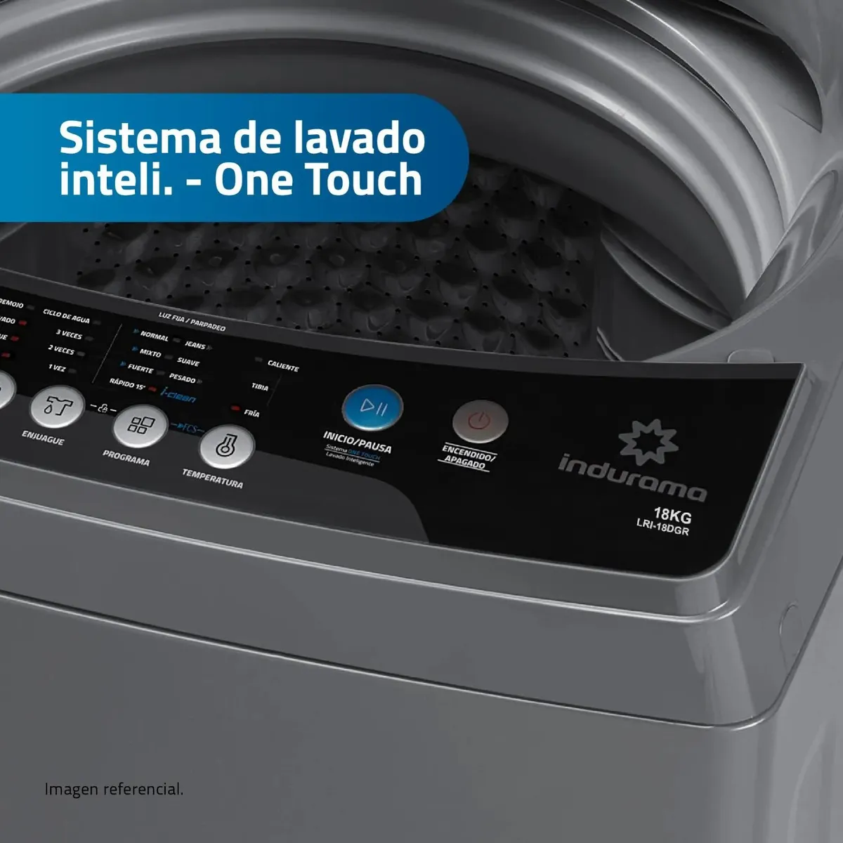 LAVADORA AUTOMATICA INDURAMA 18KG LRI-18DGR - 5